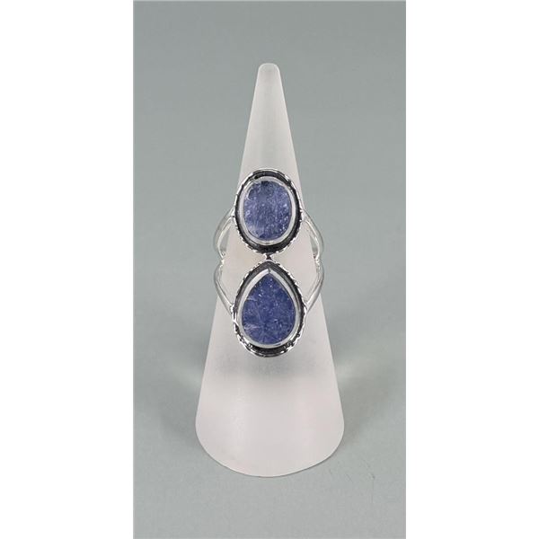 Arya Sterling Silver Natural Tanzanite Ring