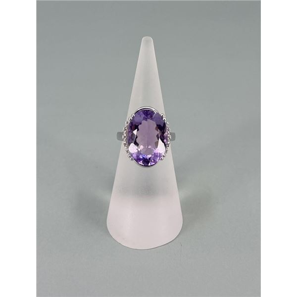 Bella Luce Sterling Silver Amethyst Ring