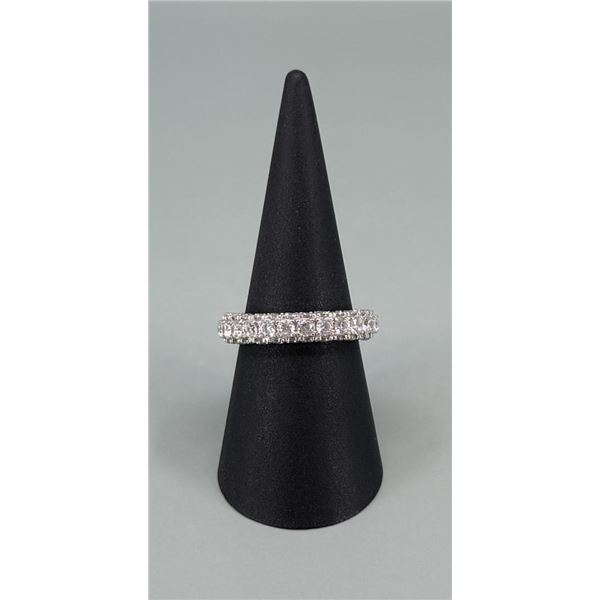 Sterling Silver CZ Infinity Band Ring