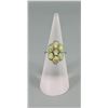 Image 1 : Sterling Silver Opal Cluster Ring