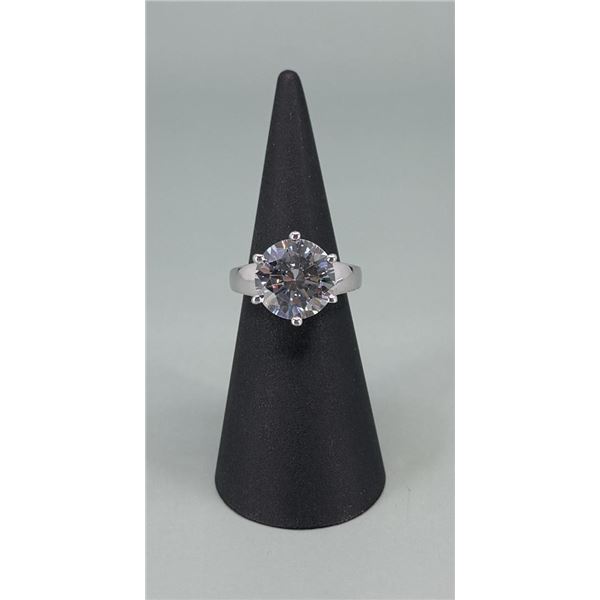 Samara Sterling Silver CZ Solitaire Ring