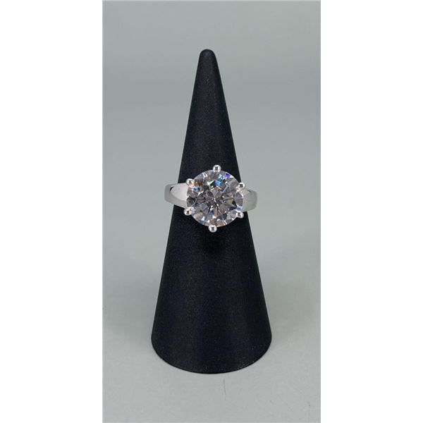 Samara Sterling Silver CZ Solitaire Ring