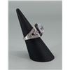 Image 2 : Samara Sterling Silver CZ Black Spinel Ring
