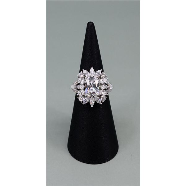 JCL Sterling Silver CZ Ring