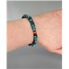 Image 1 : Rolled Turquoise Beaded Toggle Bracelet