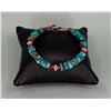 Image 3 : Rolled Turquoise Beaded Toggle Bracelet