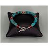 Image 4 : Rolled Turquoise Beaded Toggle Bracelet