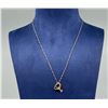 Image 1 : 18k Gold Heart and Key Necklace
