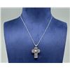 Image 1 : Sterling Silver Cross Necklace
