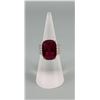 Image 1 : Bella Luce Sterling Silver Lab Created Ruby Ring