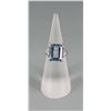 Image 1 : LNT Sterling Silver Lab Grown Aquamarine Ring