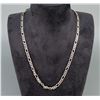Image 1 : Sterling Silver Figaro Link Necklace Chain