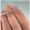 Image 3 : Sterling Silver Box Link Chain Necklace