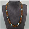 Image 1 : Amber and Turquoise Necklace