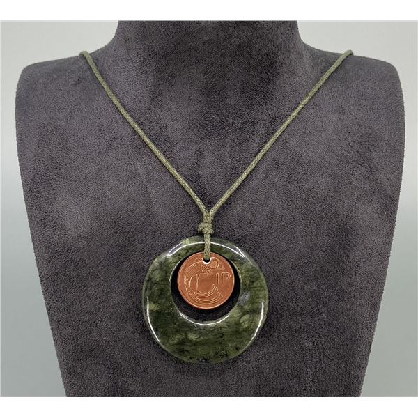 New Zealand Jade Coin Necklace