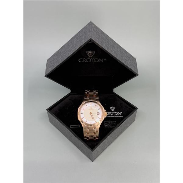 Croton Rose Gold Plated Automatic Watch