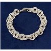 Image 1 : Sterling Silver Rolo Prochain Link Bracelet