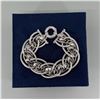 Image 2 : 14K White Gold Triple Chain Link Bracelet
