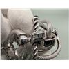 Image 3 : 14K White Gold Triple Chain Link Bracelet