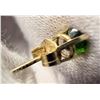 Image 3 : 14K Gold Tsavorite Garnet Stud Earrings