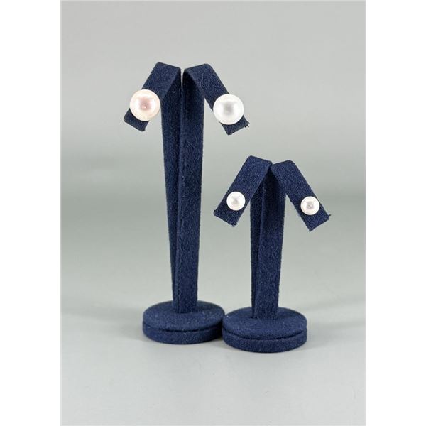 Sterling Silver Cultured Pearl Earrings