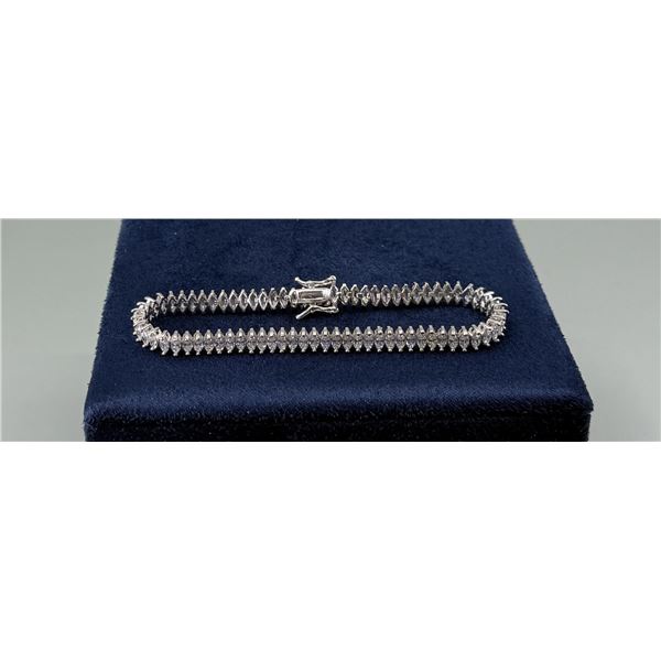 Sterling Silver CZ Tennis Bracelet