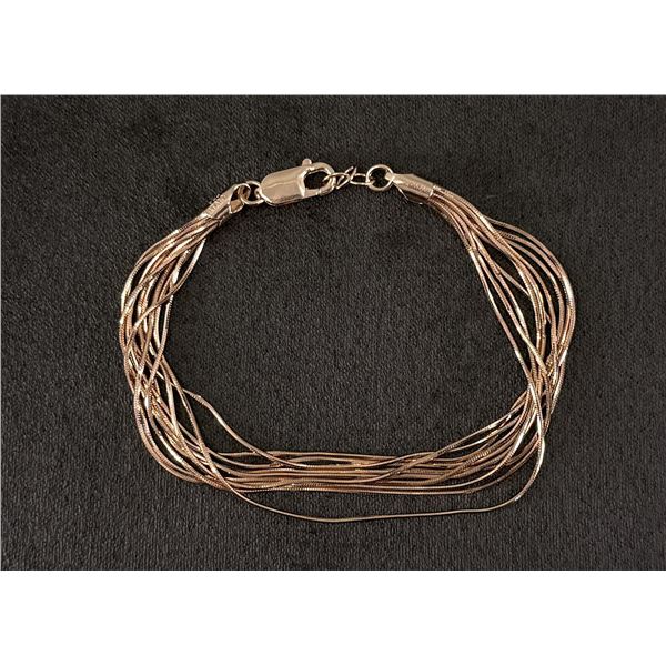 LIRM Sterling Silver Multi Strand Bracelet