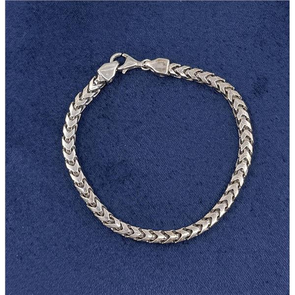 Sterling Silver Foxtail Chain Bracelet