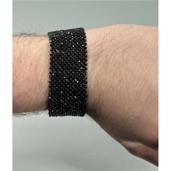Black Spinel Beaded Bracelet