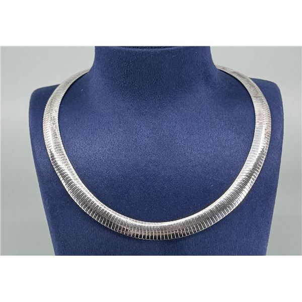 Milor Omega Sterling Silver Necklace