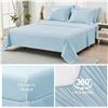 Image 6 : 1 JollyVogue 7PC Light Blue Queen Size Bedding Comforter Set - New in Box!