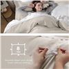 Image 3 : 1 Bedsure 3PC Queen Size Duvet Cover Set (90" x 90") - Linen/Cream Colour - New