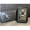 Image 2 : 1 DunamisX Carbon Fiber Minimalist Wallet; RFID Blocking Metal Wallet w/ Money Clip - New in Box