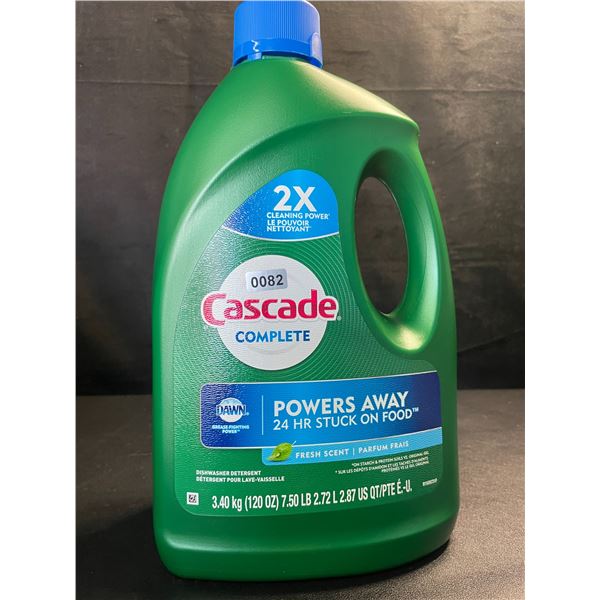 1 Large Jug of Cascade Complete Dishwasher Detergent - Fresh Scent w/ Dawn - 3.40kg - New