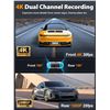 Image 9 : 1 Arifayz Dash Cam Front and Rear 4K+1080P Built-In Wifi w/ Night Vision & Loop Recording - New