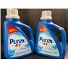 Image 1 : 2 Bottles of Purex Cold Water Liquid Laundry Detergent - 2.03L (50 Loads) Each - New