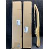 Image 1 : 2 Bread Bow Knives for Slicing Homemade Bread - 15.7" - New in Box