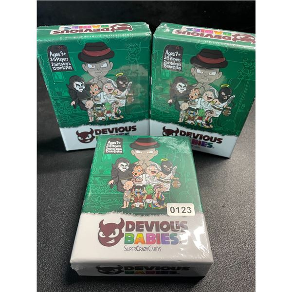 3 Devious Babies Family Card Games for Teens and Kids; Fun & Highly Strategic Card Game - New