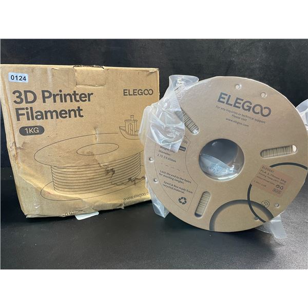 1 Roll of Elegoo PLA 3D Printer Filament - 1KG - Wood Colour - New Sealed