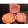 Image 1 : 2 Sets of Silicone Bread Proofing Baskets (2pcs Each) - Includes 10" Oval & 9" Round - Pink - New