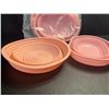 Image 2 : 2 Sets of Silicone Bread Proofing Baskets (2pcs Each) - Includes 10" Oval & 9" Round - Pink - New