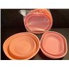 Image 1 : 2 Sets of Silicone Bread Proofing Baskets (2pcs Each) - Includes 10" Oval & 9" Round - Pink - New