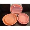 Image 1 : 2 Sets of Silicone Bread Proofing Baskets (2pcs Each) - Includes 10" Oval & 9" Round - Pink - New