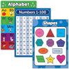 Image 1 : 5 PalaceLearning 3-Pack ABC Alphabet + Numbers + Shapes Laminated Poster Sets - 18" x 24" - New