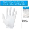 Image 4 : 2 Packs of White Cotton Work Gloves - 16 Pairs (8 Pairs Per Pack) - New