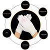 Image 5 : 2 Packs of White Cotton Work Gloves - 16 Pairs (8 Pairs Per Pack) - New