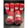 Image 1 : 5 Rolls of Assorted Red Macrame Cord/Cotton Yarn - 220yards Per Roll - New