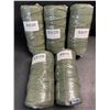 Image 1 : 5 Rolls of Olive Green Macrame Cord/Cotton Yarn - Approx. 109yards Per Roll - New