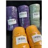 Image 2 : 5 Assorted Rolls of Macrame Cord/Cotton Yarn - Approx. 109yards Per Roll (Purple/Yellow/Green) - New