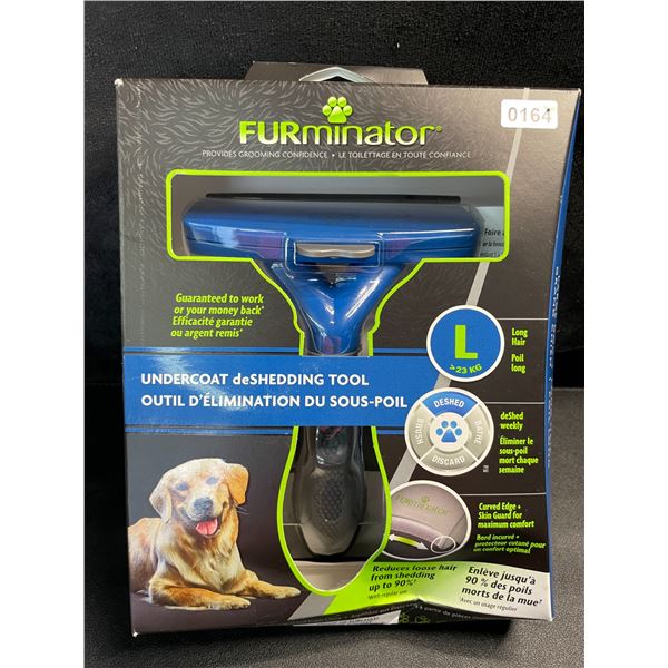1 Furminator Undercoat De-Shedding Tool for Large/Long Hair Dogs - New